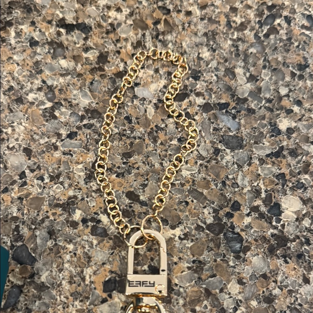 EFFY Gold-Tone Multi-Color Crystal Bells Tassel Keychain - New! - Picture 5 of 6